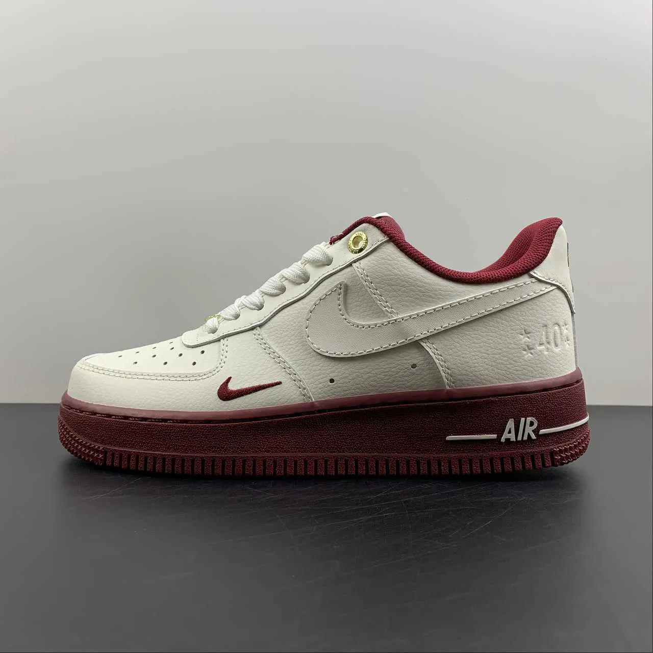 Cold Hike Air Force 1 07 Low 40th Anniversary Sail Team Red Metallic Gold DQ7582-100