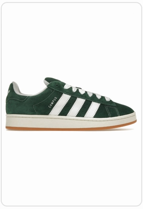 Adidas Campus 00s Dark Green Gum Seamless Finish Daily Ready