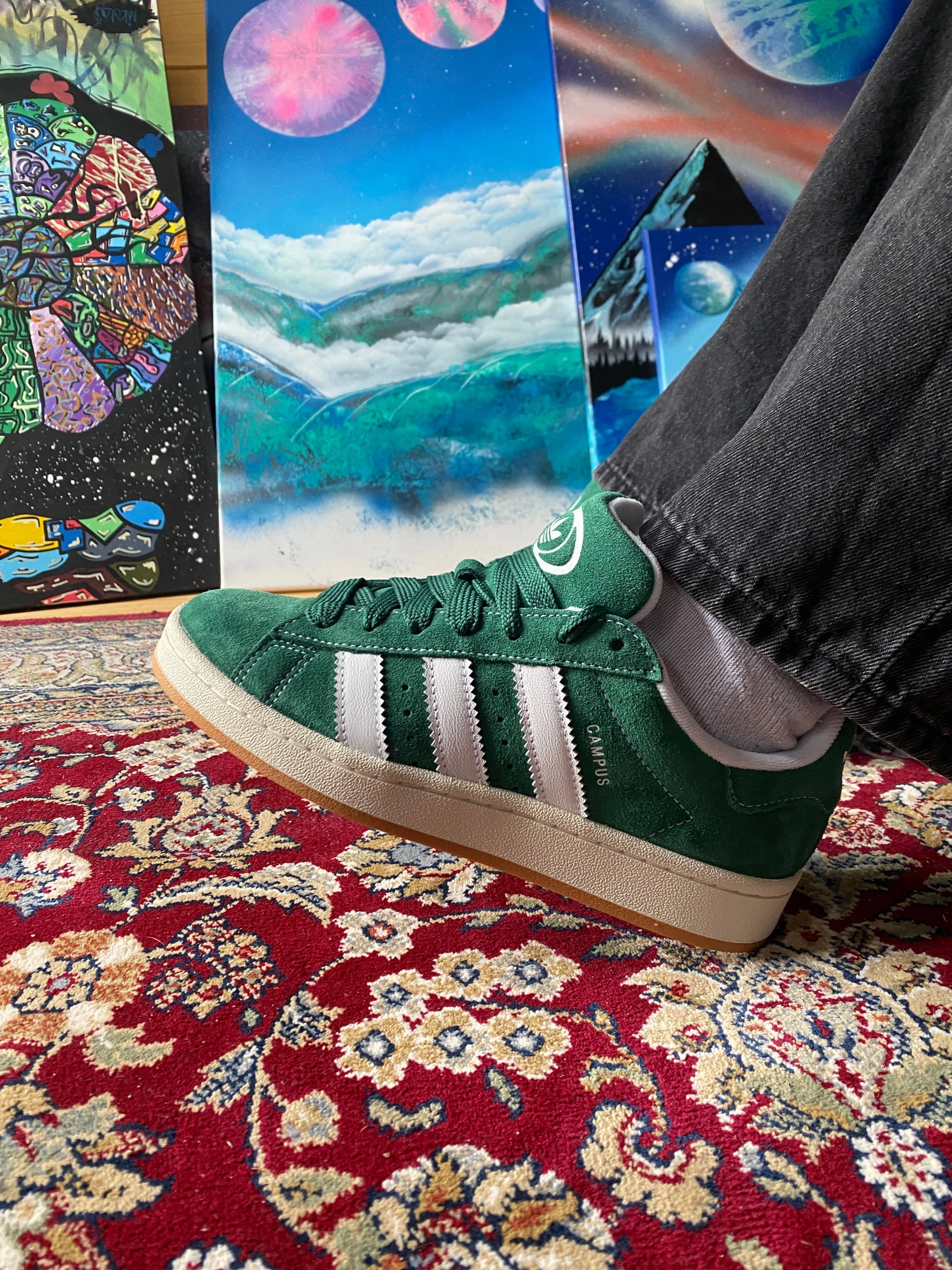 Practical Style daily runner Adidas Campus 00s Dark Green Gum