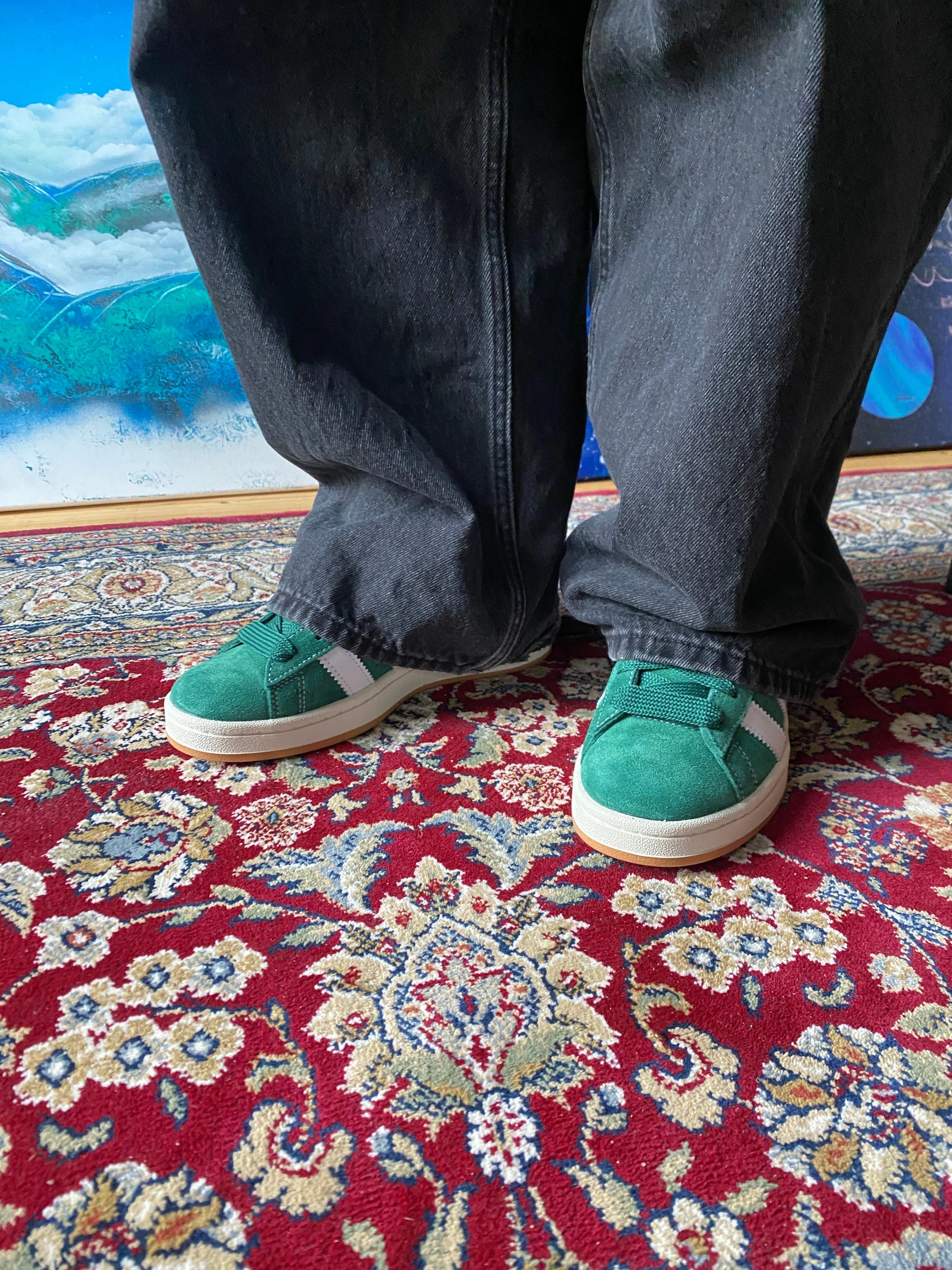 Bright Step Wind Step Adidas Campus 00s Dark Green Gum