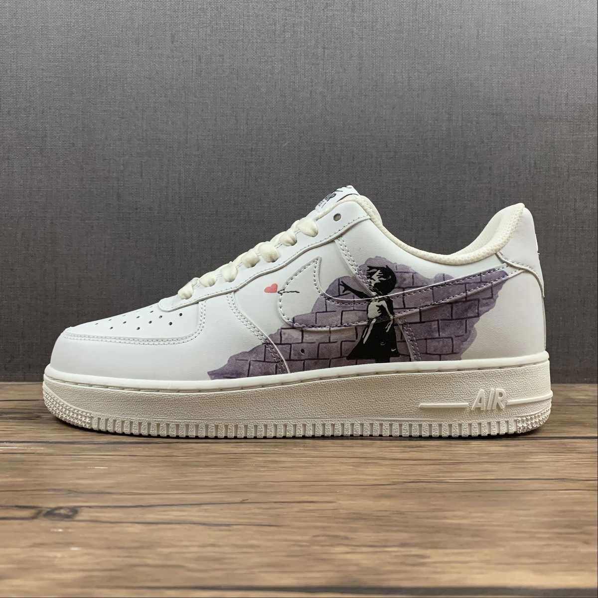Air Force 1 Low Valentine's Day White Black LZ5988-505 Foam Midsole