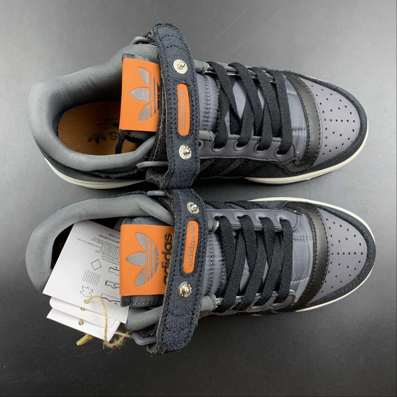Adidas Forum 84 Low Black Orange White Hyperlock Heel Cage Every Walk