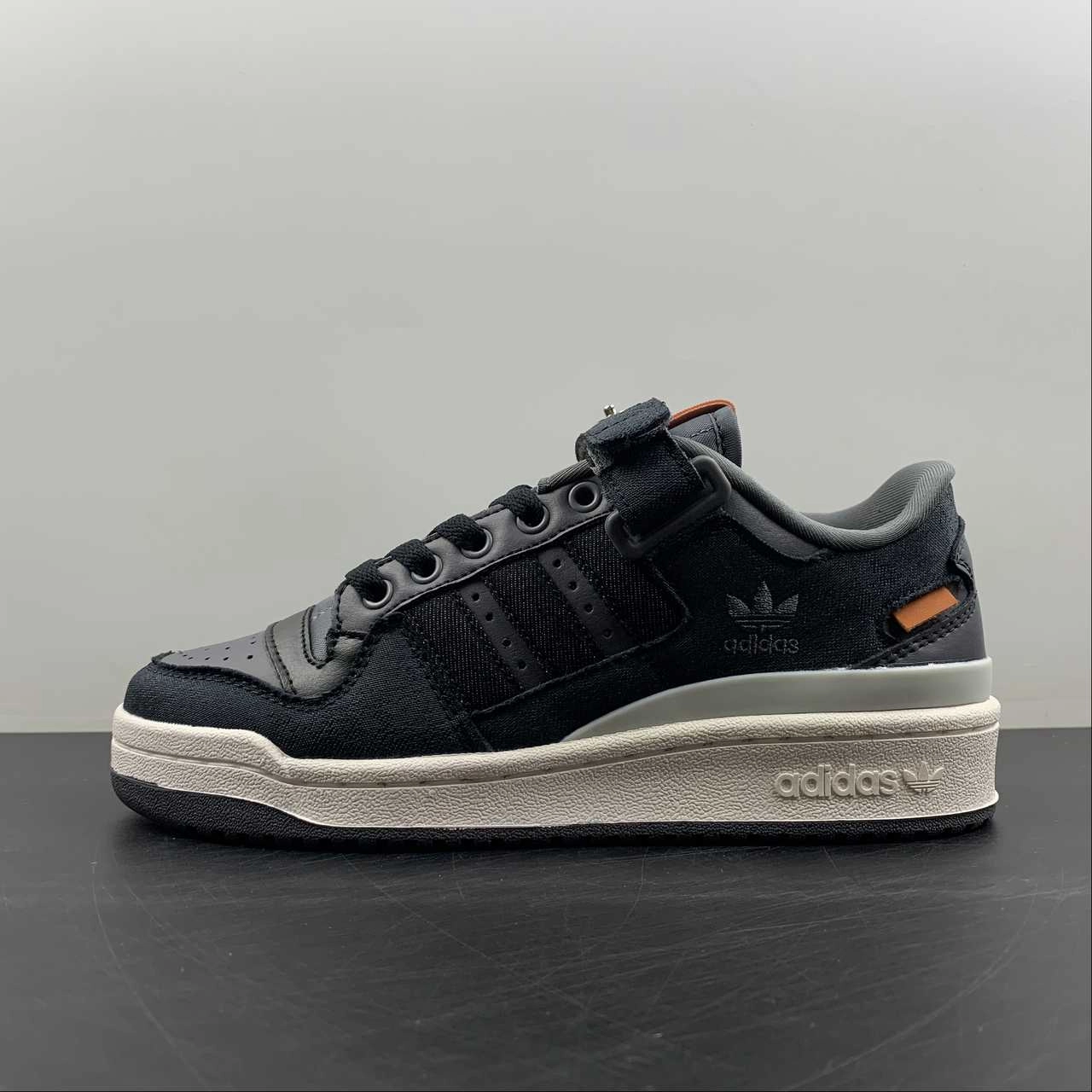 Adidas Forum 84 Low Black Orange White Style Boost