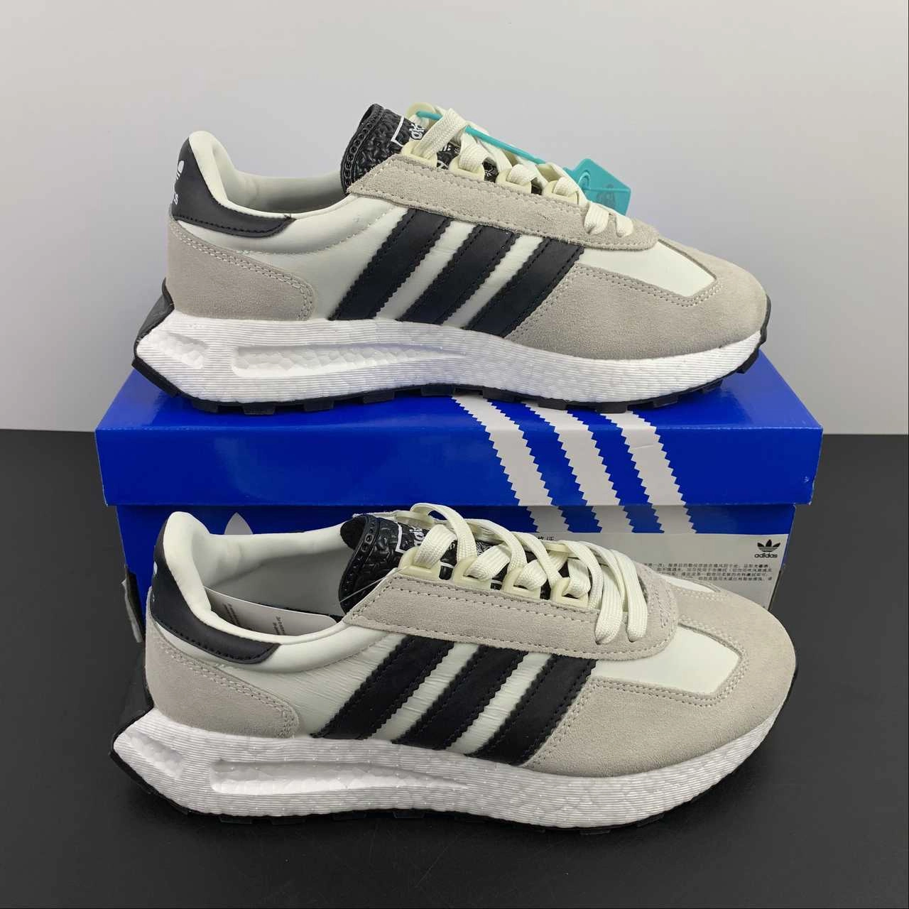 lace - up shoes Adidas Retropy E5 Off White Core Black Shock Purple HQ6886