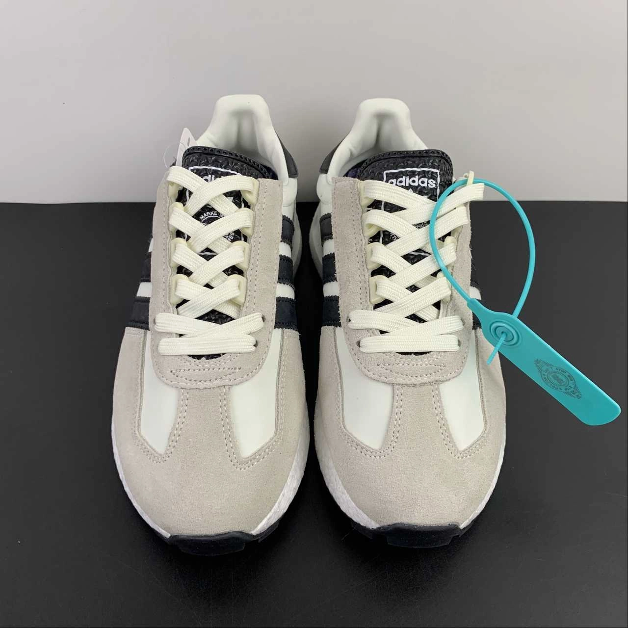 Adidas Retropy E5 Off White Core Black Shock Purple HQ6886 anniversary - edition running shoes Slip - resistant