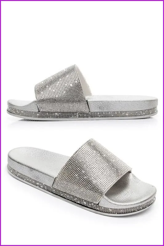Rhinestone Diamond Bling Beach Slipper F068