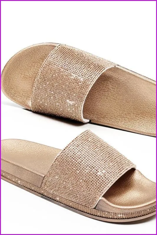 Rhinestone Diamond Bling Beach Slipper F068