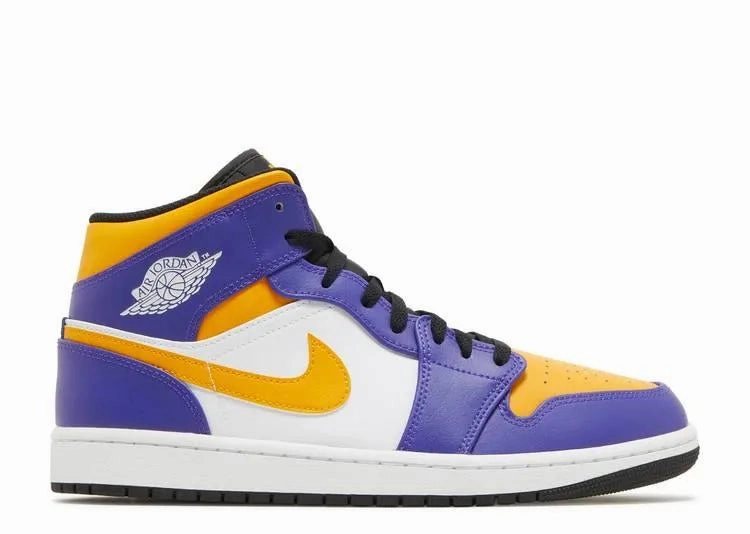 Air Jordan 1 Mid Lakers Cushioned Insole All-Day Ease