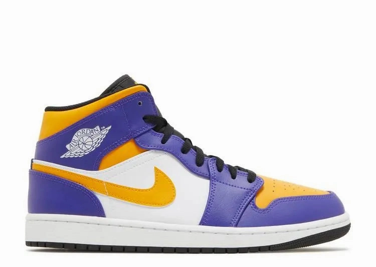 Air Jordan 1 Mid Lakers Mesh Upper