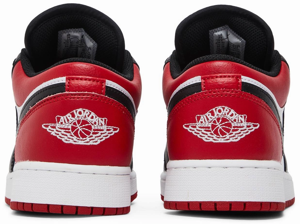 Hybrid Use Ergo Sole Nike Jordan 1 Low Bred Toe GS