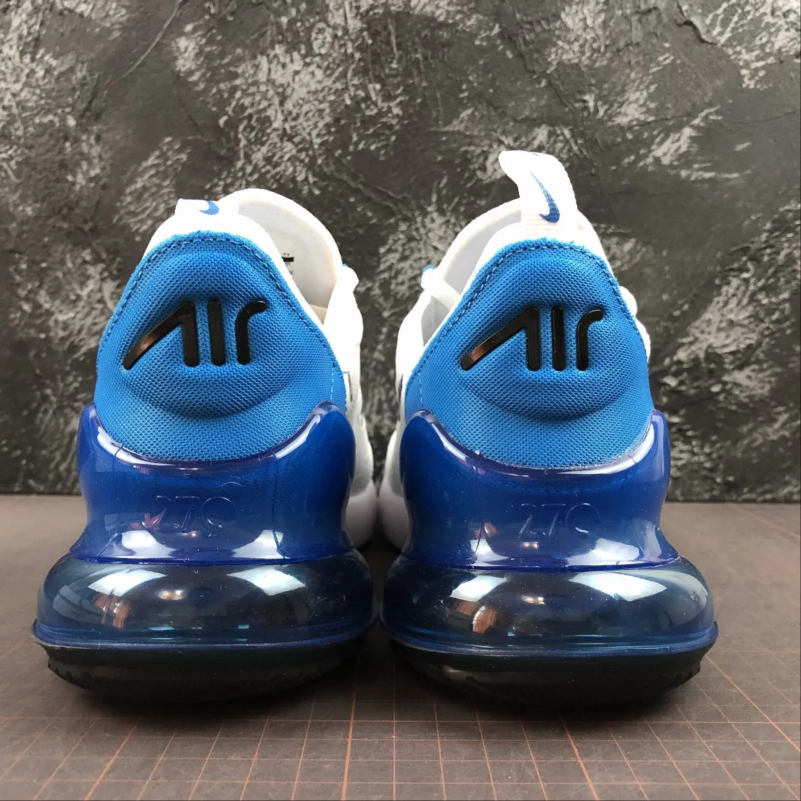 Air Max 270 White Black Photo Blue AH8050-110 medium - performance shoe capacity speed drills