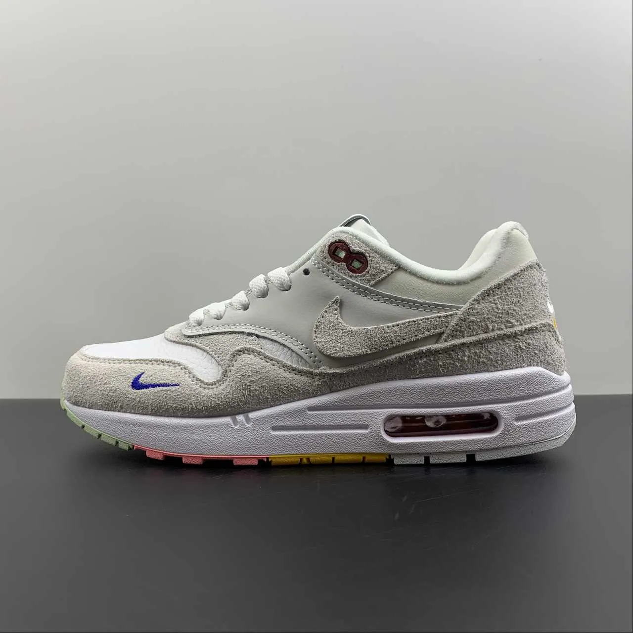 shock - absorbing insoles training - session shoe suitability Air Max 1 Premium Pom Pom Polka Dots Sail White FB4959-121