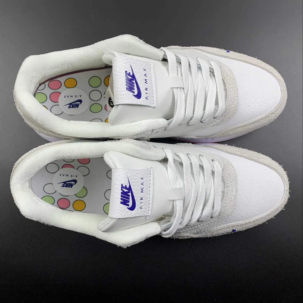 Striped Pattern Supination control Air Max 1 Premium Pom Pom Polka Dots Sail White FB4959-121