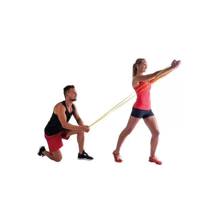 Rubber fitness exercise band Resistance band Gymnastics band (22-56 kg resistance) - Green