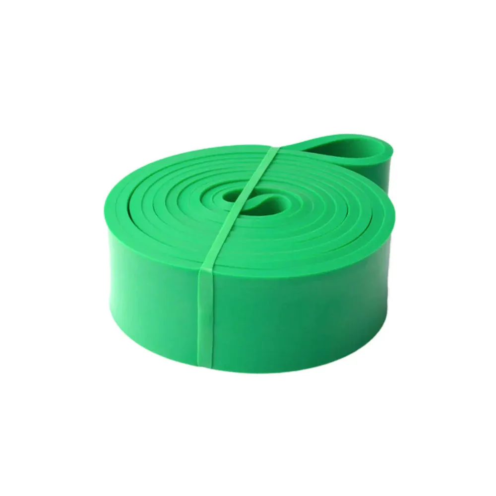 Rubber fitness exercise band Resistance band Gymnastics band (22-56 kg resistance) - Green
