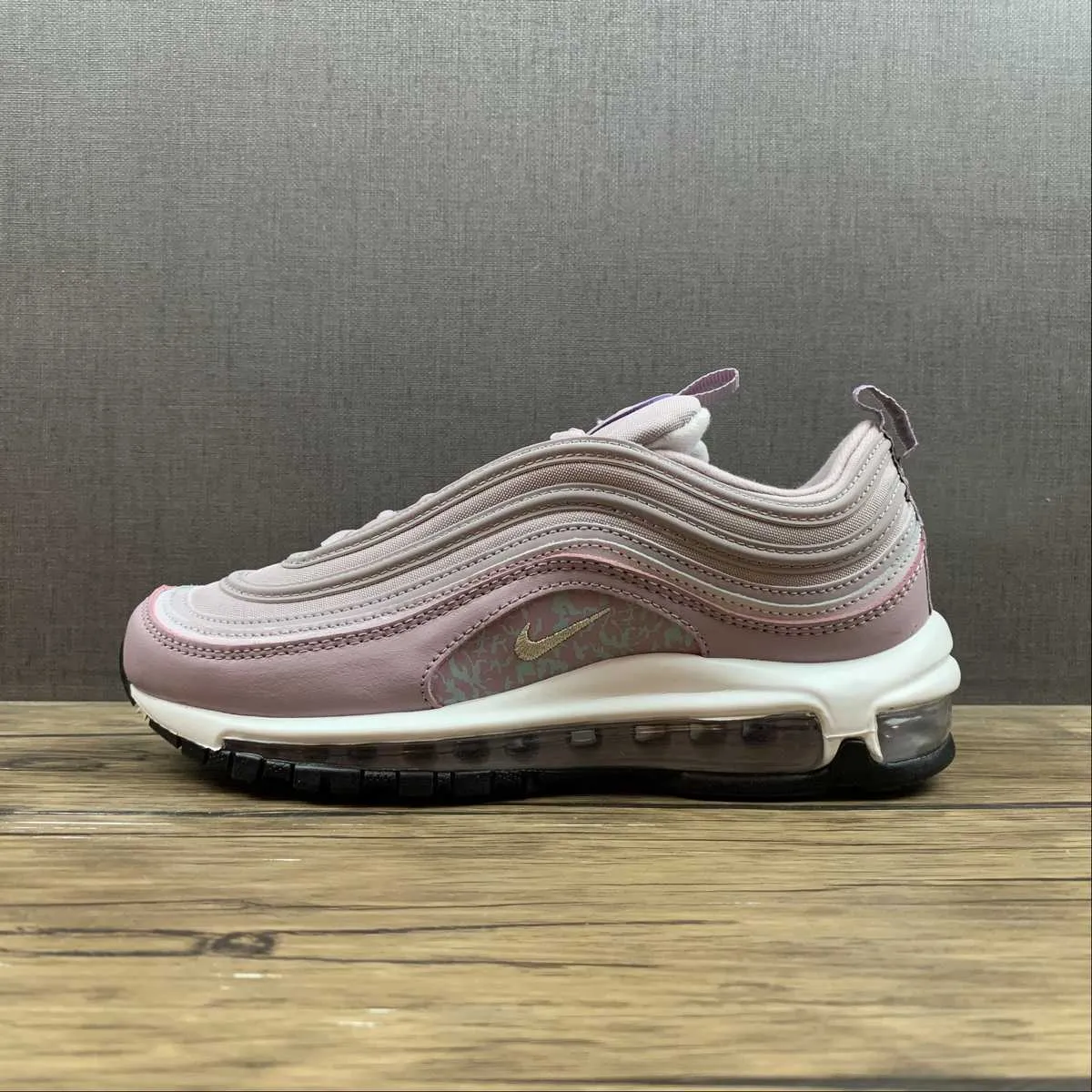 Air Max 97 Plum Flog Reflective Camo Summit White Black Metallic Silver DH0558-500 fair - themed running shoes