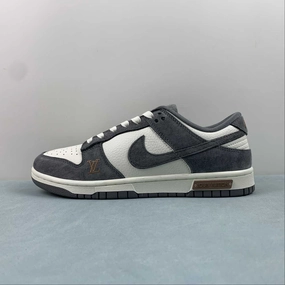 Padded Arch LV x SB Dunk Low White Dark Gray Brown FC1688-150