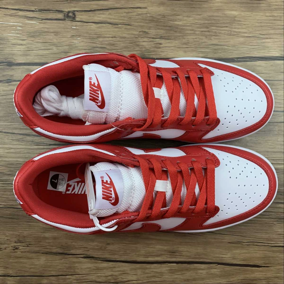 Effortless Silhouette Foot Health SB Dunk Low University Red White CU1727-100