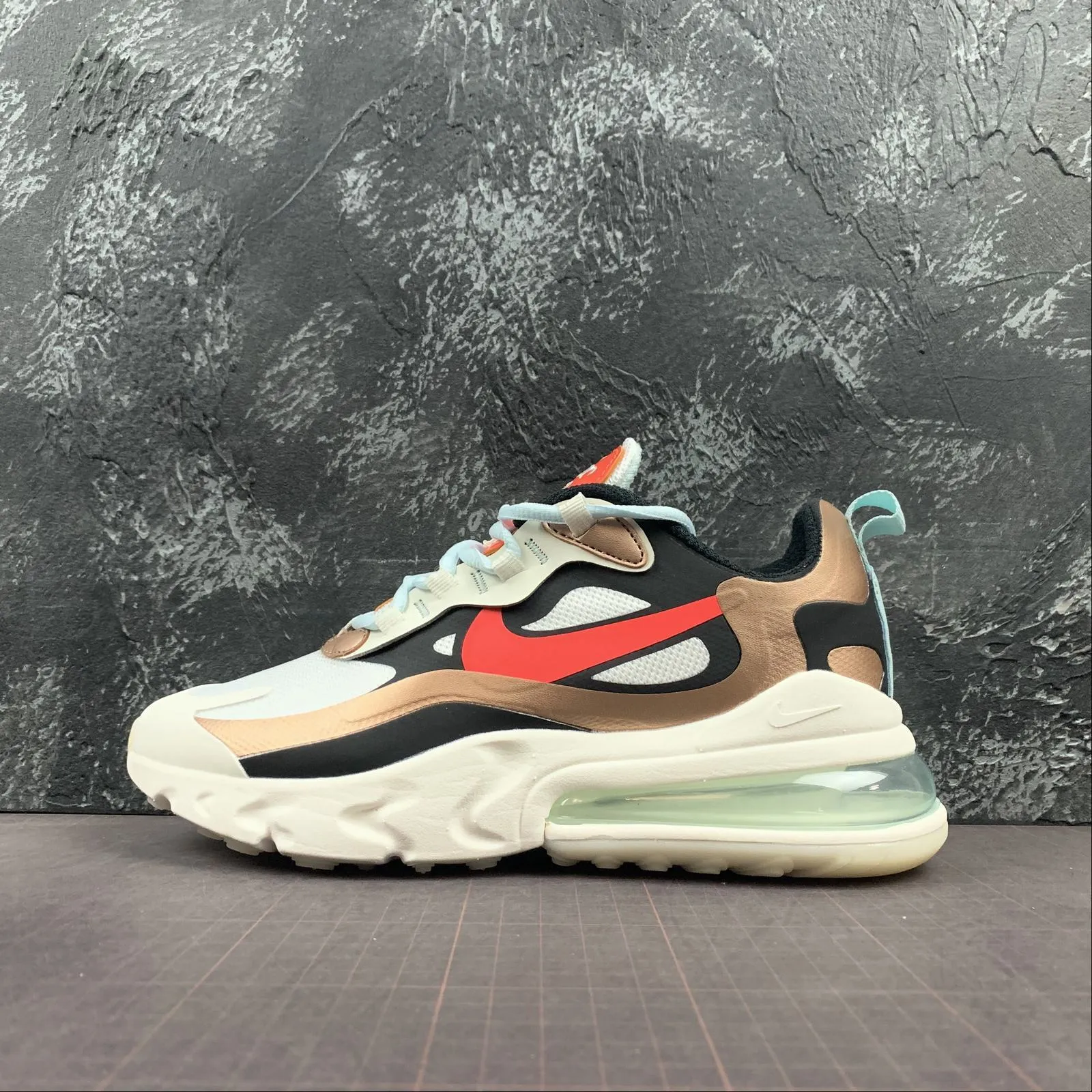 Air Max 270 React Sail Black-Mtlc Red Bronze CT3428-100 Social Sharing outdoor - friendly running shoes