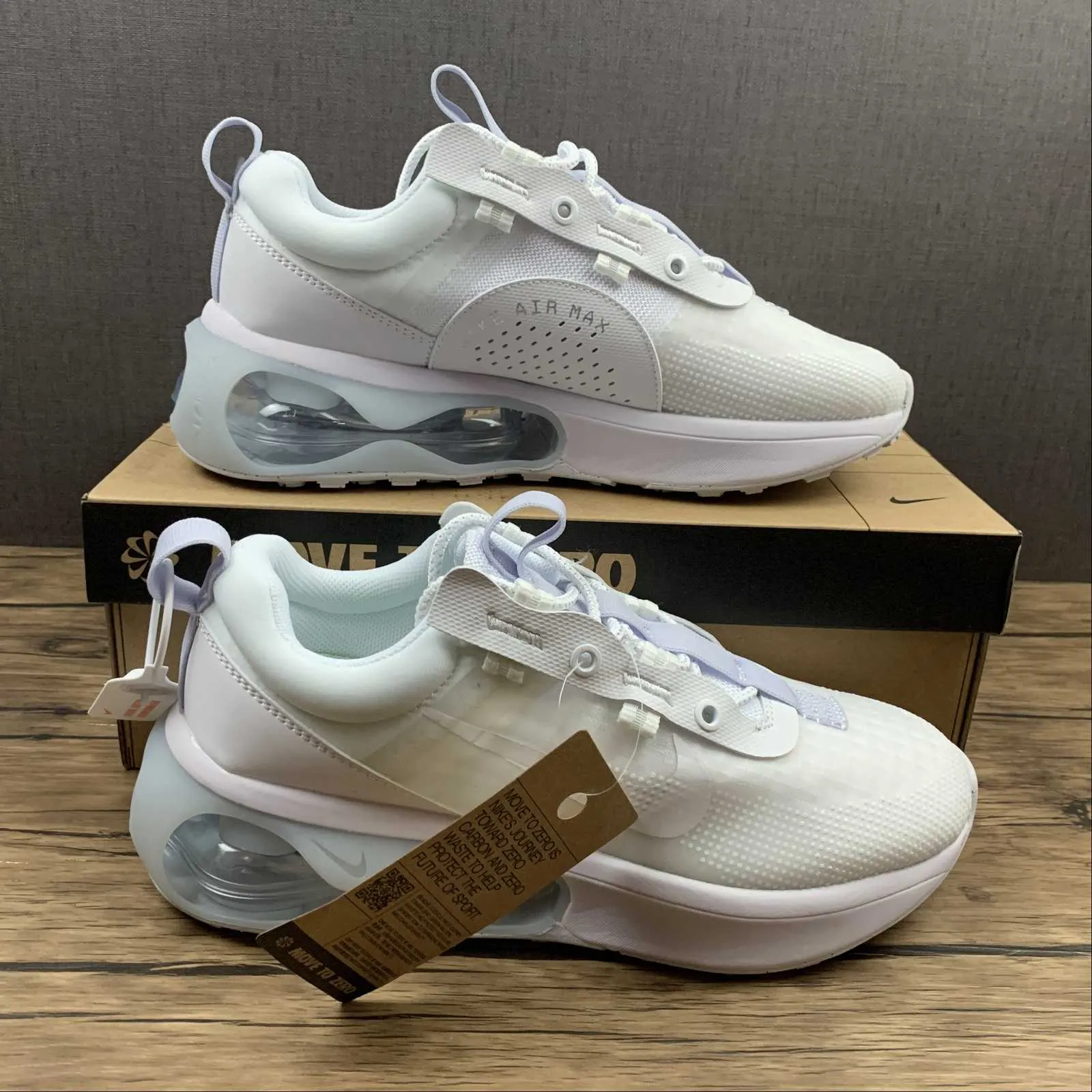 adjustable - straps durable rubber shoes Air Max 2021 White Pure Violet Metallic Silver DA3199-100