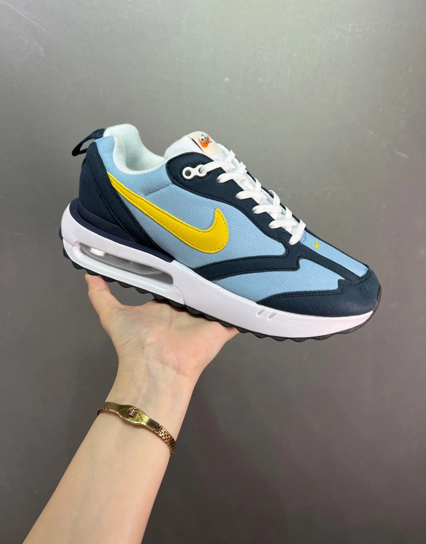 Shock Absorbing Sole Air Max Dawn Particle Grey Dark Citron DH3157-003
