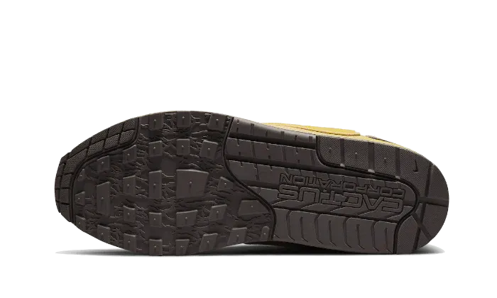 suede upper Nike Air Max 1 Travis Scott Cactus Jack Saturn Gold