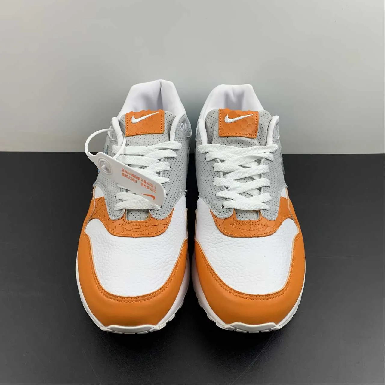 youth sports shoes Wear   Resistant Air Max 1 Black White Blue CT1623-001