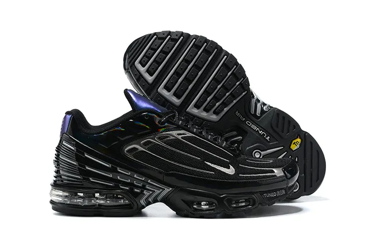 Air Max Plus 3 Black Gray Blue CW2647 001 racquetball player shoes powerlifting shoes