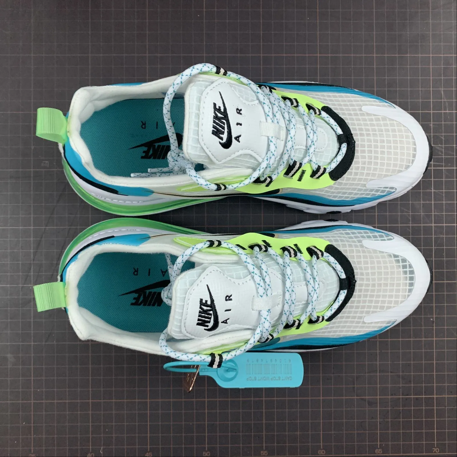 Extreme Running Air Max 270 React Black Fluorescent Green Blue CT1265-300