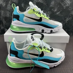 Professional - athlete Walking Air Max 270 React Black Fluorescent Green Blue CT1265-300