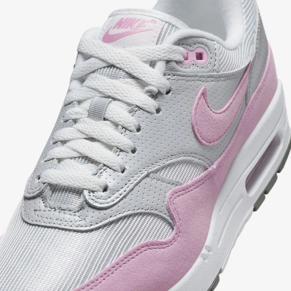 uneven - surface running gear men's running shoes Nike Air Max 1 '87 Metallic Platinum Pink Rise