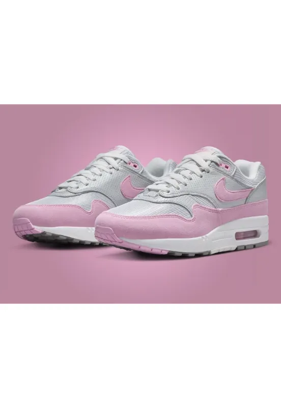 casual runner running gear Nike Air Max 1 '87 Metallic Platinum Pink Rise
