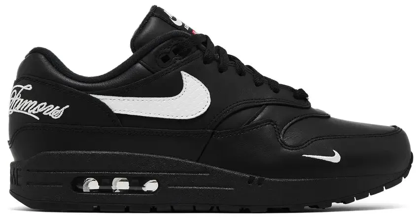 Mesh Upper Nike Air Max 1 x Supreme 87 SP Black White