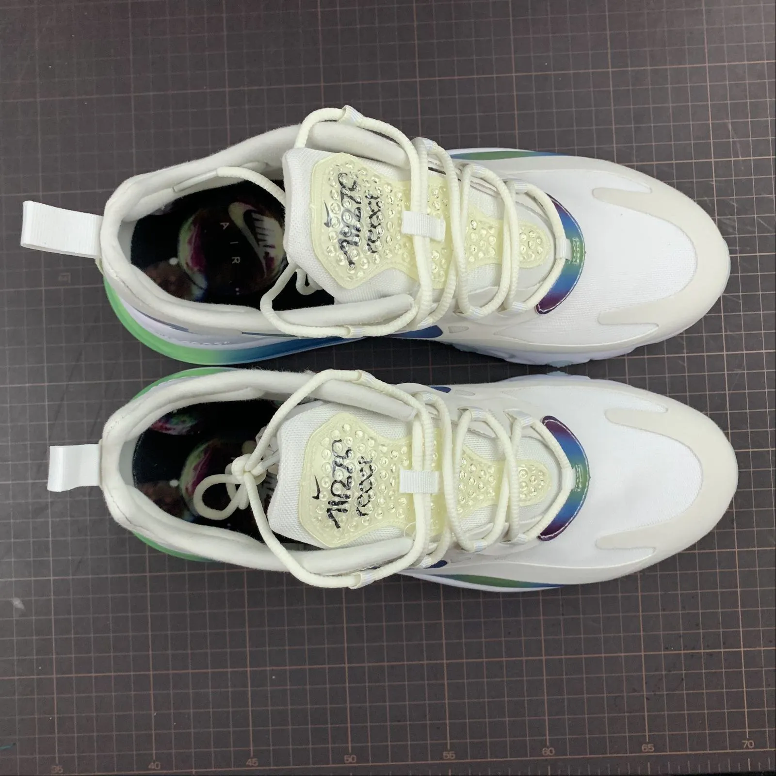 Air Max 270 React 20 Summit White Multi-Color CT5064-100 blue shoes Comfort Fit System