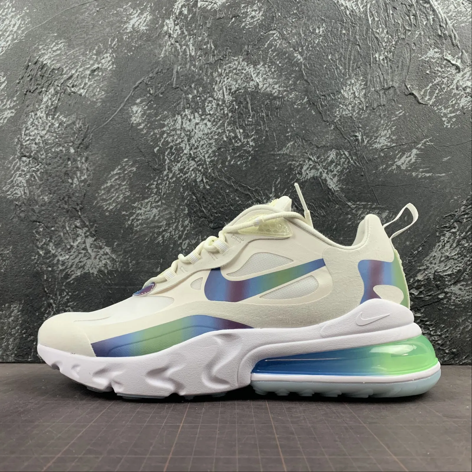 Air Max 270 React 20 Summit White Multi-Color CT5064-100 running for fun shoes Bright - colored