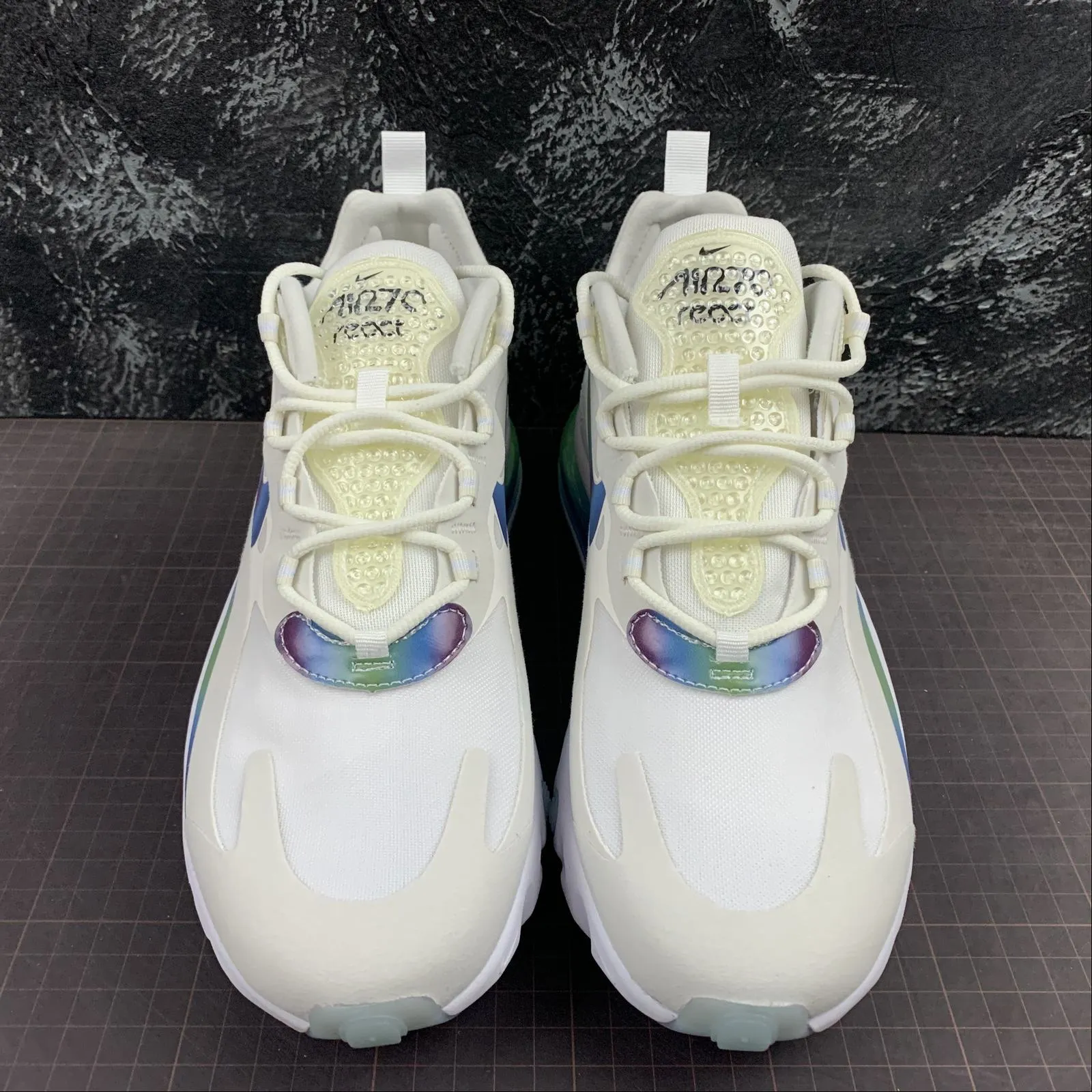 Air Max 270 React 20 Summit White Multi-Color CT5064-100 Tempo - run city - specific shoes
