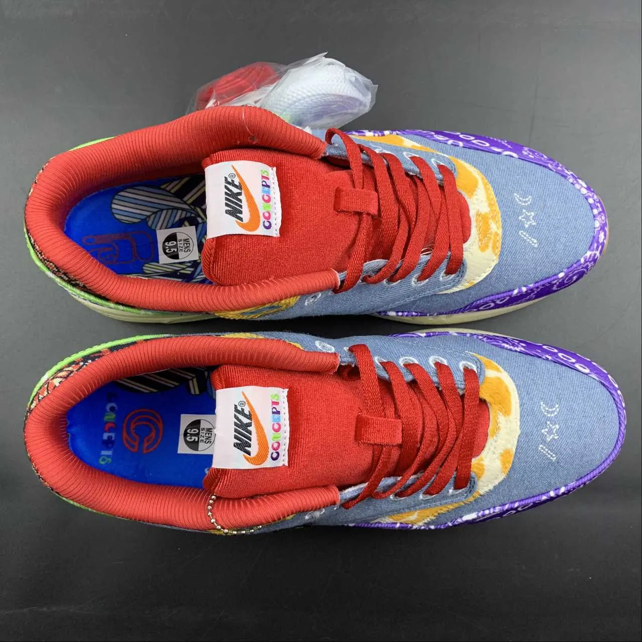 Comfortable Running Gorgeous appearance Concepts x Air Max 1 Paisley Wild Violet Multi-Color Sail DN1803-500