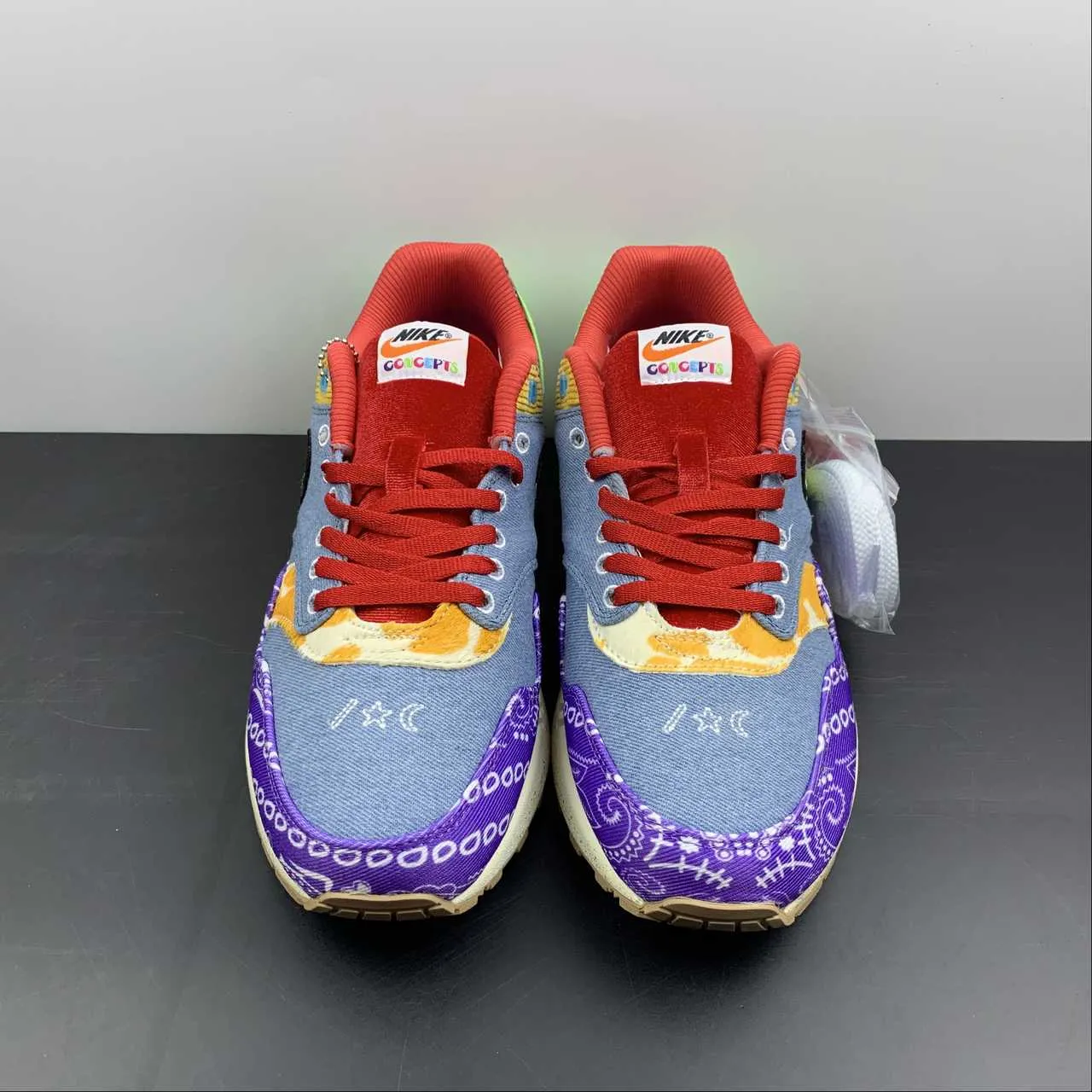 Concepts x Air Max 1 Paisley Wild Violet Multi-Color Sail DN1803-500 aesthetic - design shoes non - energy - return shoes