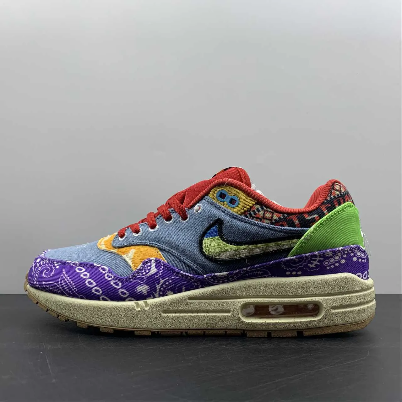 Concepts x Air Max 1 Paisley Wild Violet Multi-Color Sail DN1803-500 multi - activity shoes