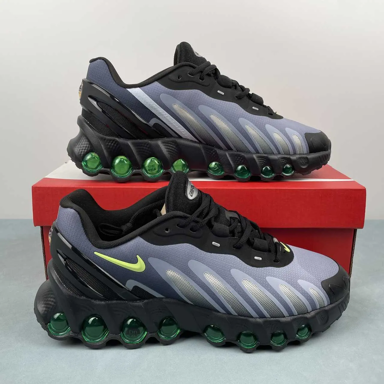 ComfortPadding Air Max Dn8 Black Volt Light Smoke Grey FQ7860-003