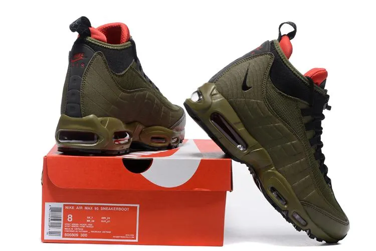 Quick lacing Air Max 95 Sneakerboot Dark Loden 806909-300