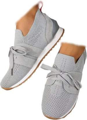 Running Shoes For Women Slip On Walking Shoes Lightweight Gym Workout Mesh Tennis Shoes Breathable Fashion Sneakers