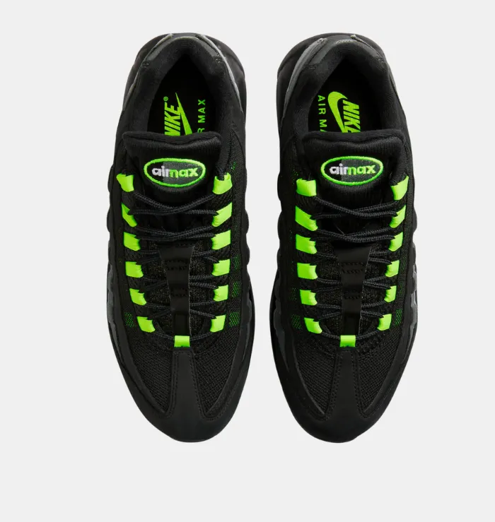 running with a dog shoes Long Distance Comfort Nike Air Max 95 Black Neon