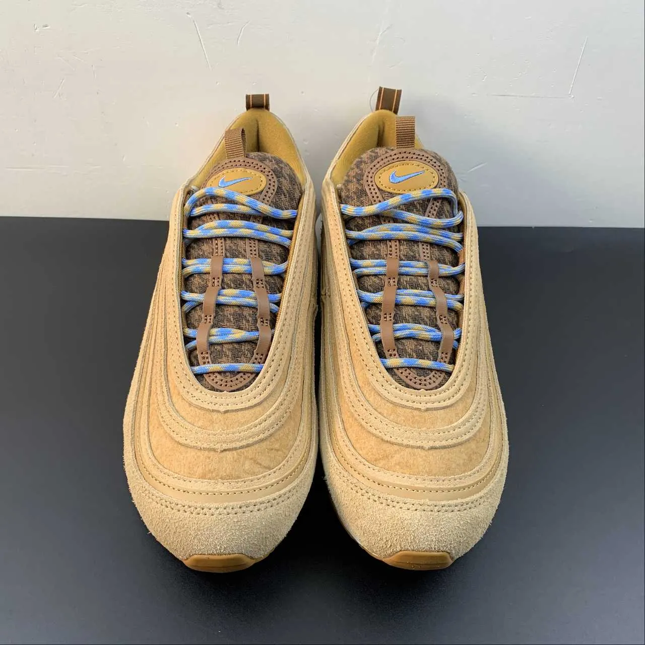 adjustable - straps - adjustability shoes memory foam shoes Air Max 97 Teddy Bear Parline Desert Ocher Pecan University Blue DZ5348-288