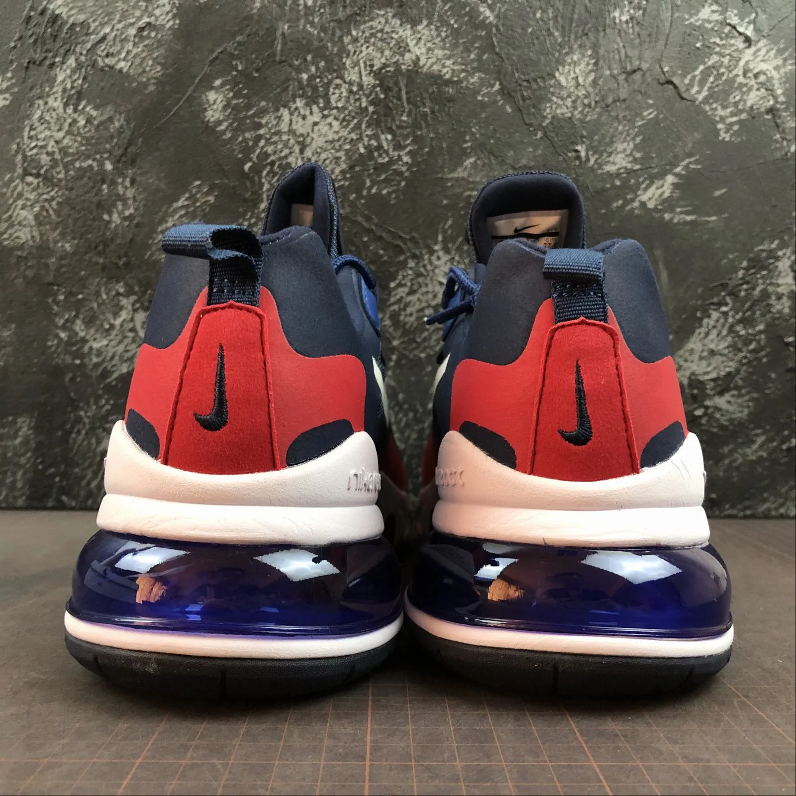 Air Max 270 React Royal Grey Orange AT6174-004 workout shoes wave - cushion shoes