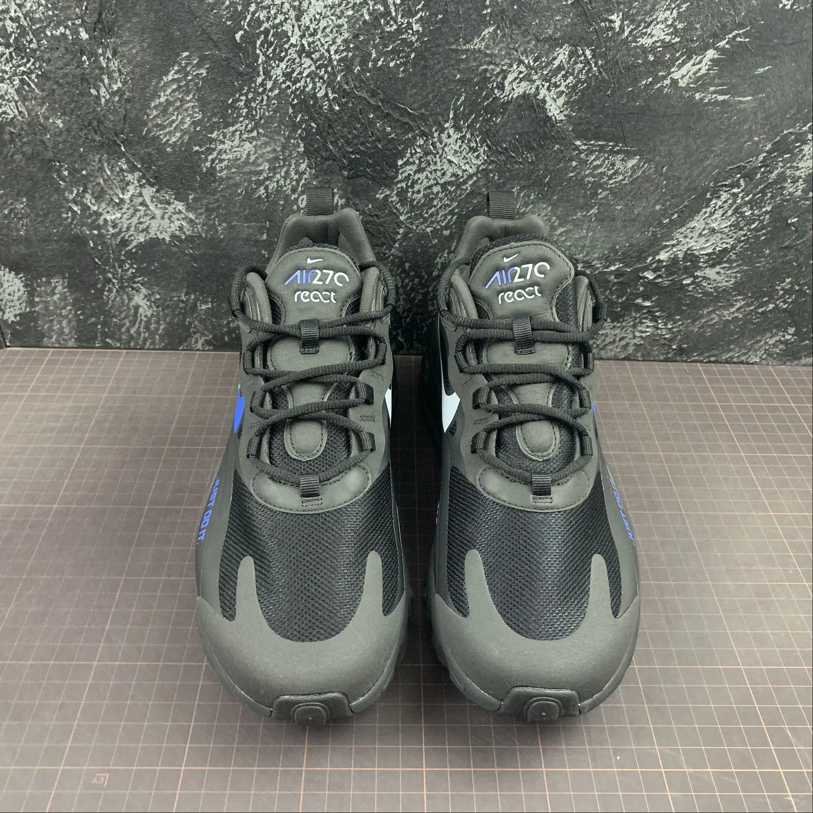 Air Max 270 React Black Blue Hero-Hyper Royal CT2203-001 safety - design shoes Machine washable care