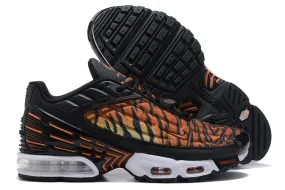 Air Max Plus 3 Black Brown Tiger Yellow White Red HN8992-001 Leather Upper