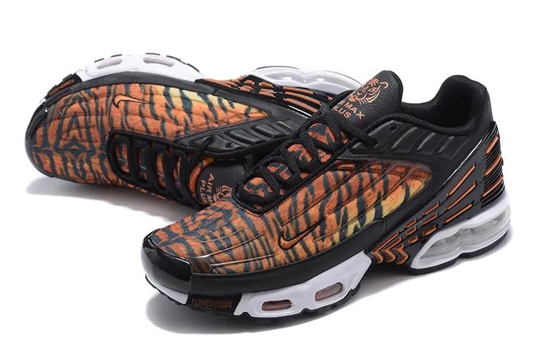 Mid Top Design running with a GPS tracker Air Max Plus 3 Black Brown Tiger Yellow White Red HN8992-001