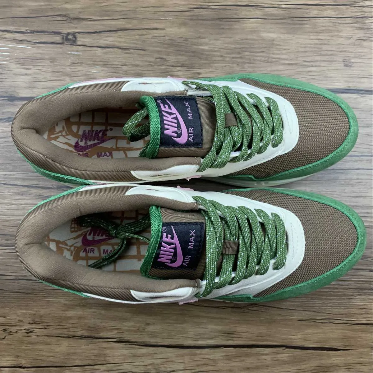 Air Max 1 SH Treeline Light Bordeaux Dark Driftwood DR9773-300 entertainment - event running gear anaerobic shoes