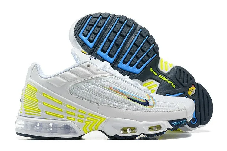 Air Max Plus 3 White Blackened Blue-Volt DV6823-100 Vans Old Skool eco - friendly shoes